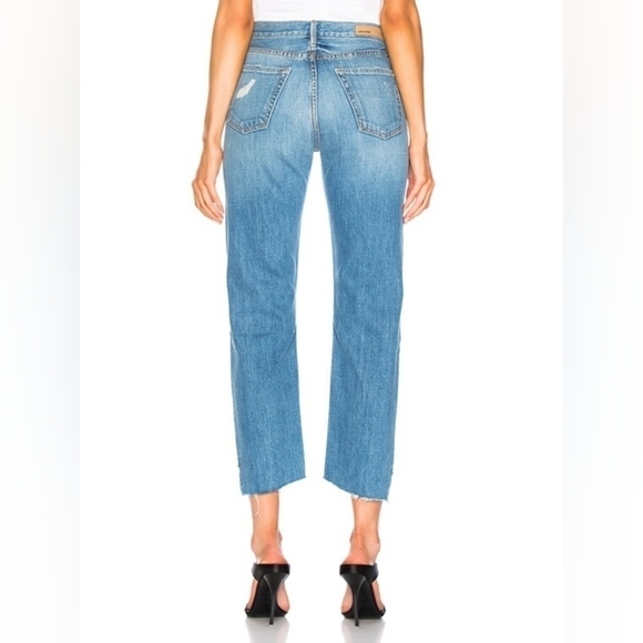 28 - GRLFRND | Helena High-Rise Straight Crop Jean in Last Song - Picture 5 of 6